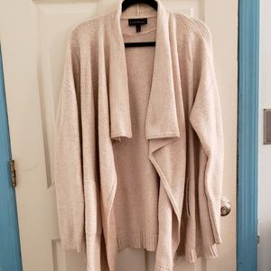 Plus Size Oatmeal Knit Cardigan